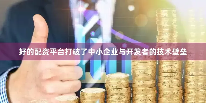好的配资平台打破了中小企业与开发者的技术壁垒